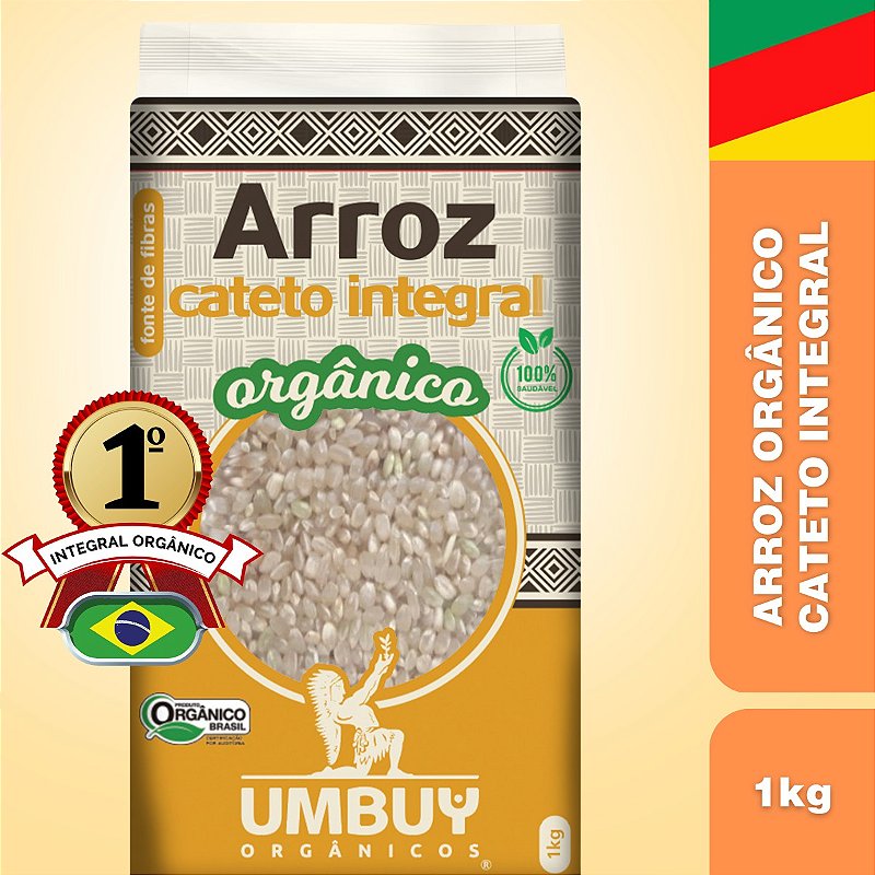 Arroz Cateto Integral Orgânico Umbuy Orgânicos 1Kg