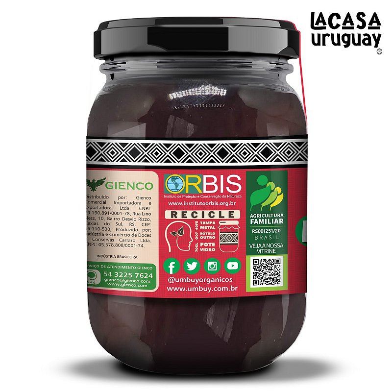 Geleia Orgânica De Morango Com Pimenta Umbuy Orgânicos 300G