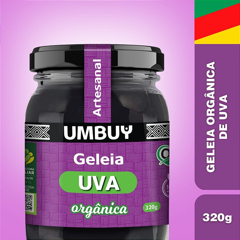 Geleia Orgânica De Uva Umbuy Orgânicos 320G