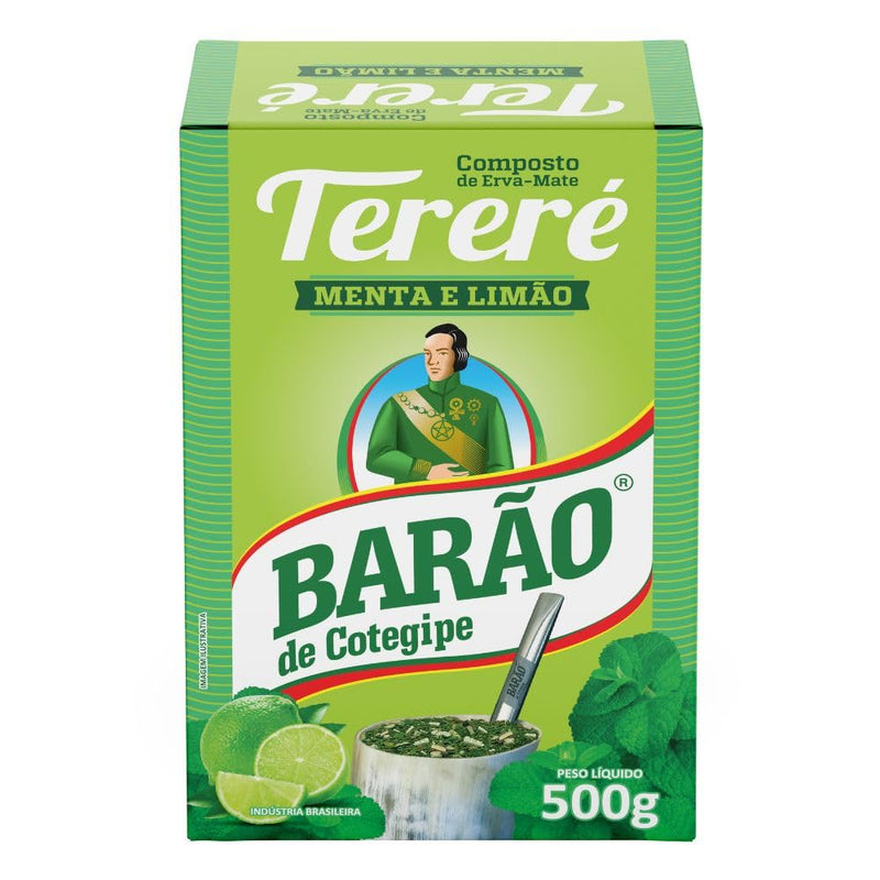 Tererê Menta & Limão Barão 500G - Extra Forte - Caixinha