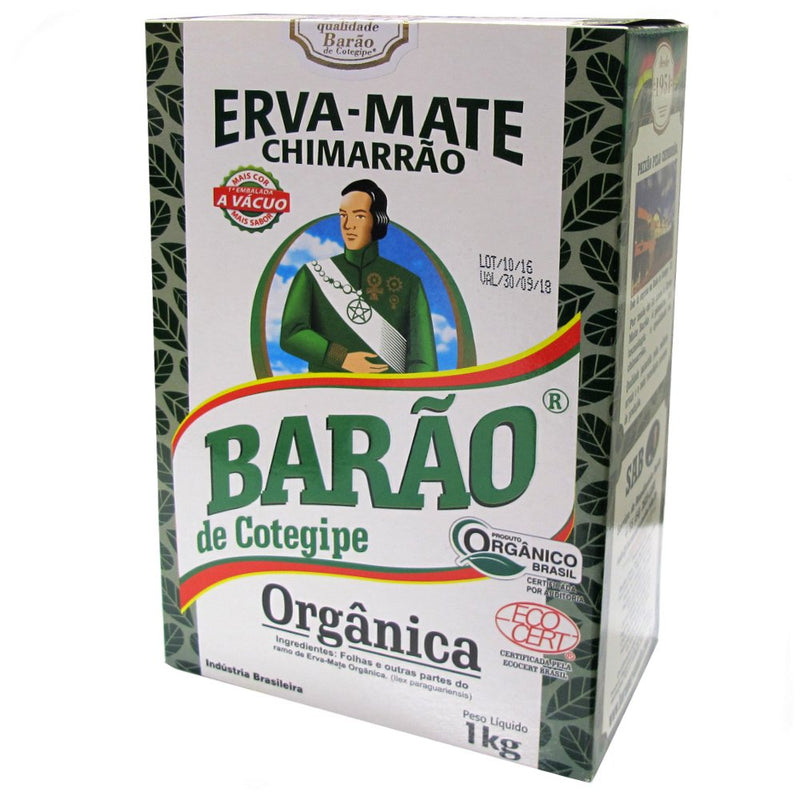 Erva Mate Barão Orgânica 1 Kg - À Vácuo