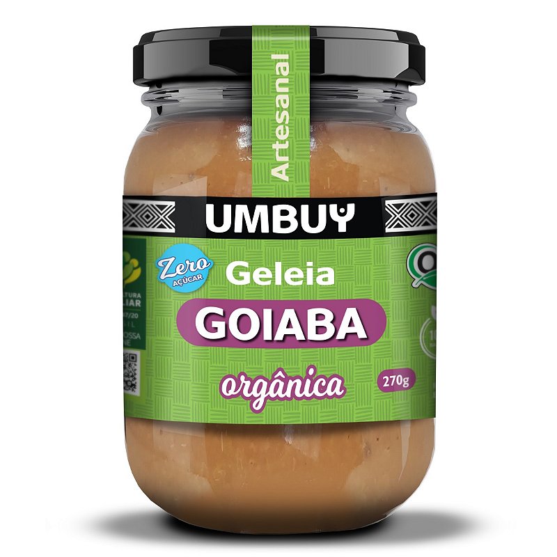 Geleia Orgânica De Goiaba Zero Açúcar Umbuy Orgânicos 280G