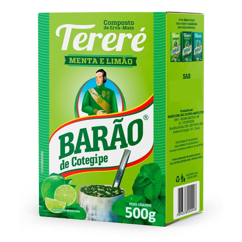 Tererê Menta & Limão Barão 500G - Extra Forte - Caixinha