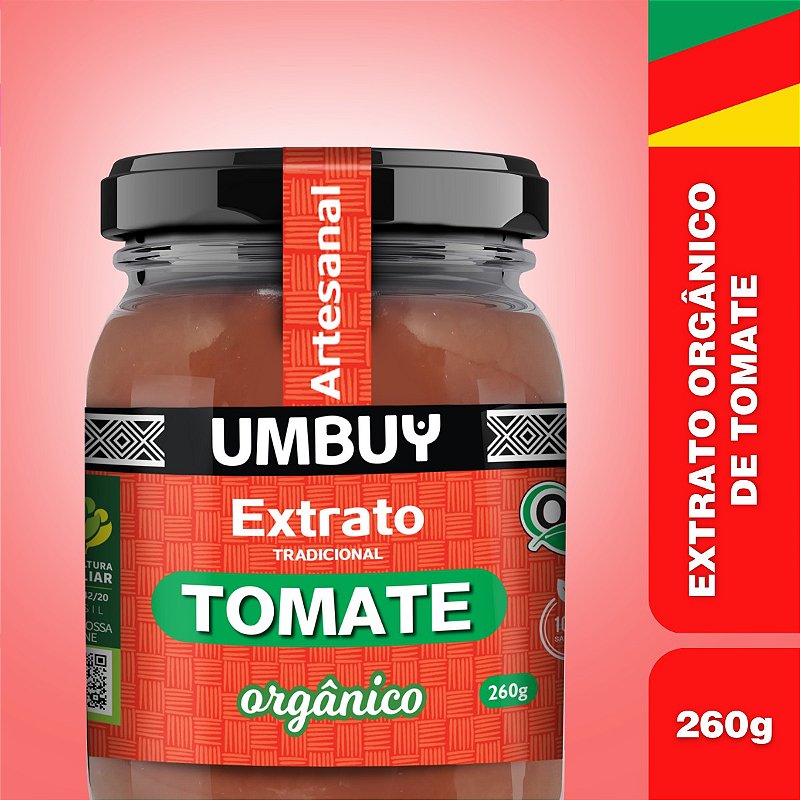 Extrato Orgânico De Tomate Tradicional Umbuy Orgânicos 260G