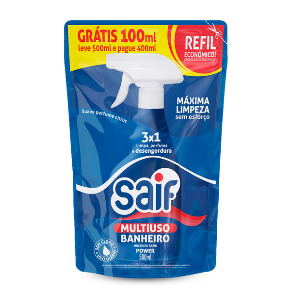 Multiuso Banheiro Sachê Saif 500Ml