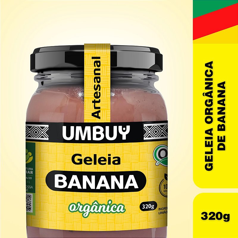 Geleia Orgânica De Banana Umbuy Orgânicos 320G