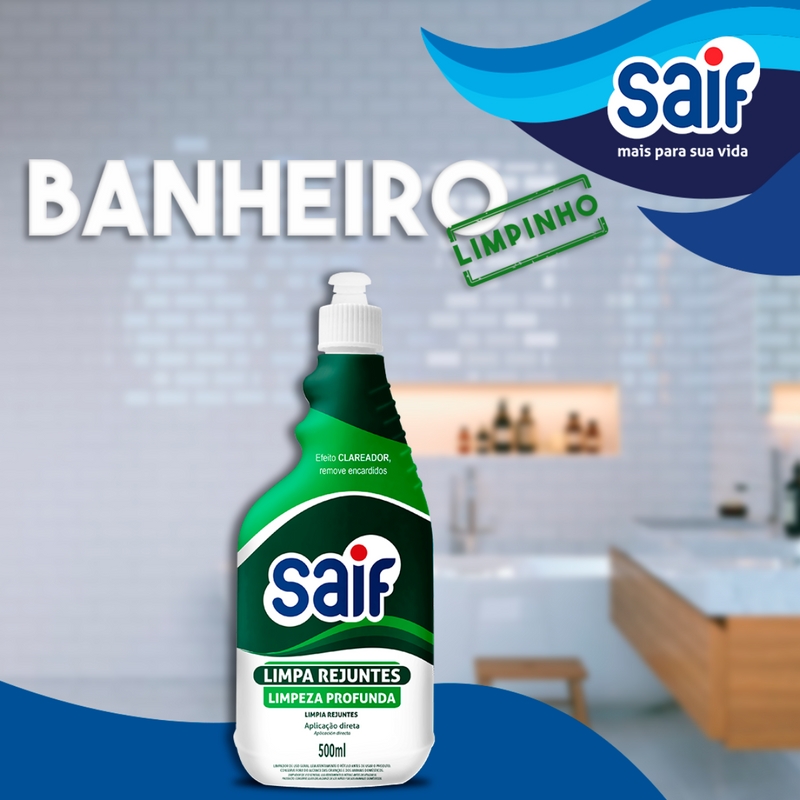 Limpa Rejuntes Com Bico Aplicador Saif 500Ml