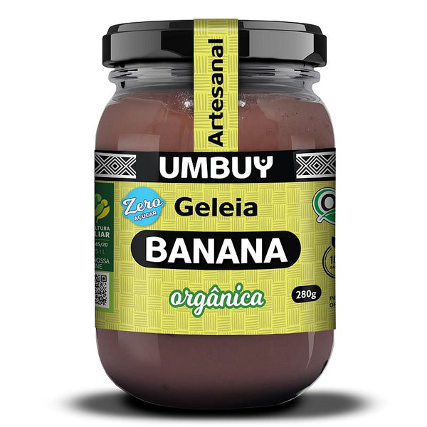 Geleia Orgânica De Banana Zero Adição De Açúcar Umbuy Orgânicos 280G