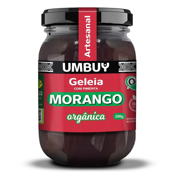 Geleia Orgânica De Morango Com Pimenta Umbuy Orgânicos 300G